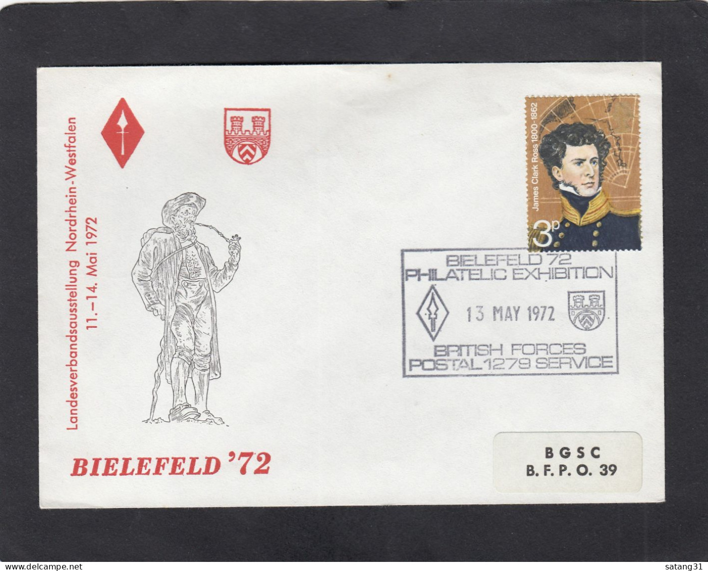 BIELEFELD 72 PHILATELIC EXHIBITION 13 MAY 1972 BRITISH FORCES POSTAL SERVICE. - Briefe U. Dokumente