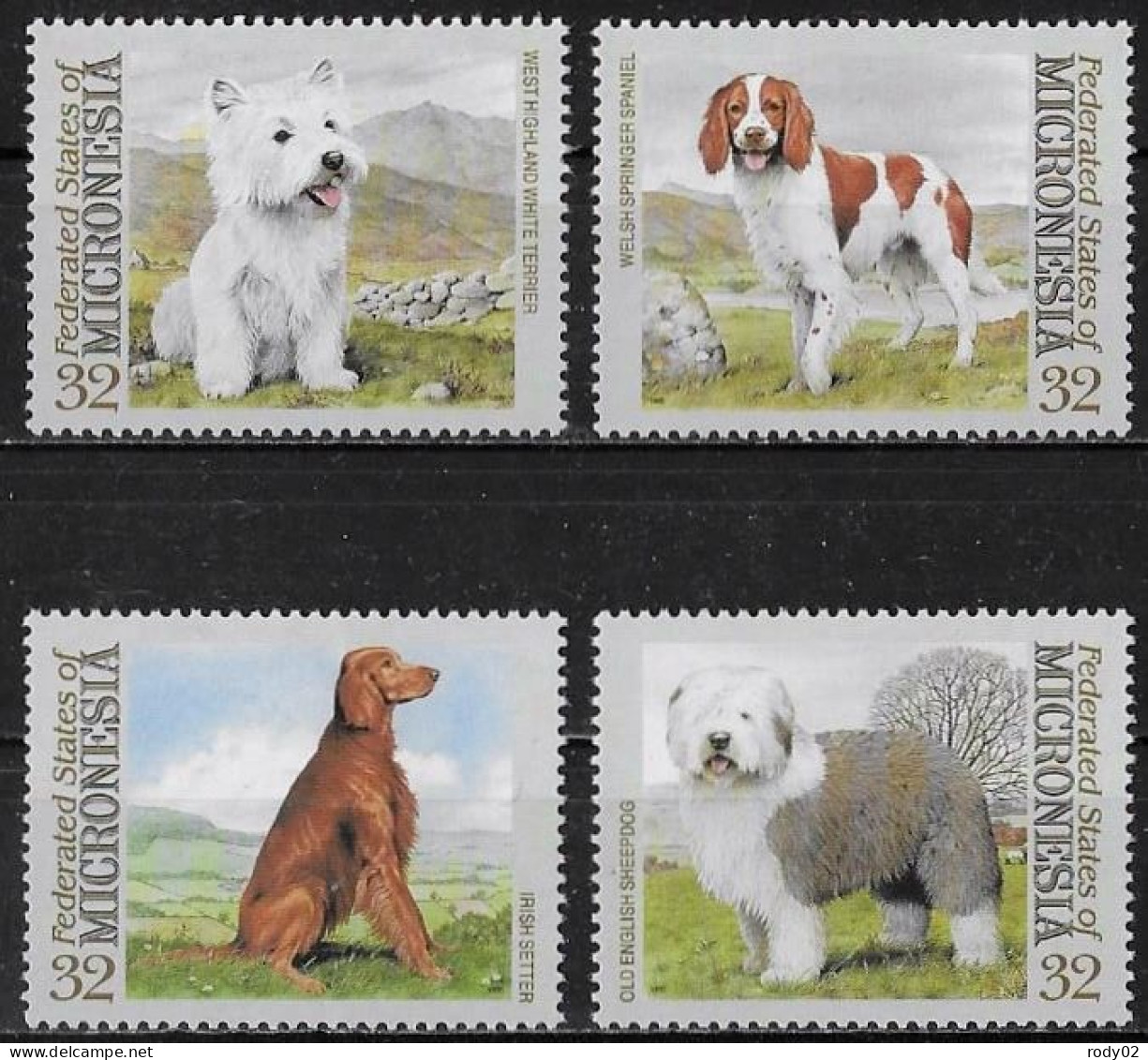 MICRONESIE - CHIENS - N° 344 A 347 - NEUF** MNH - Dogs