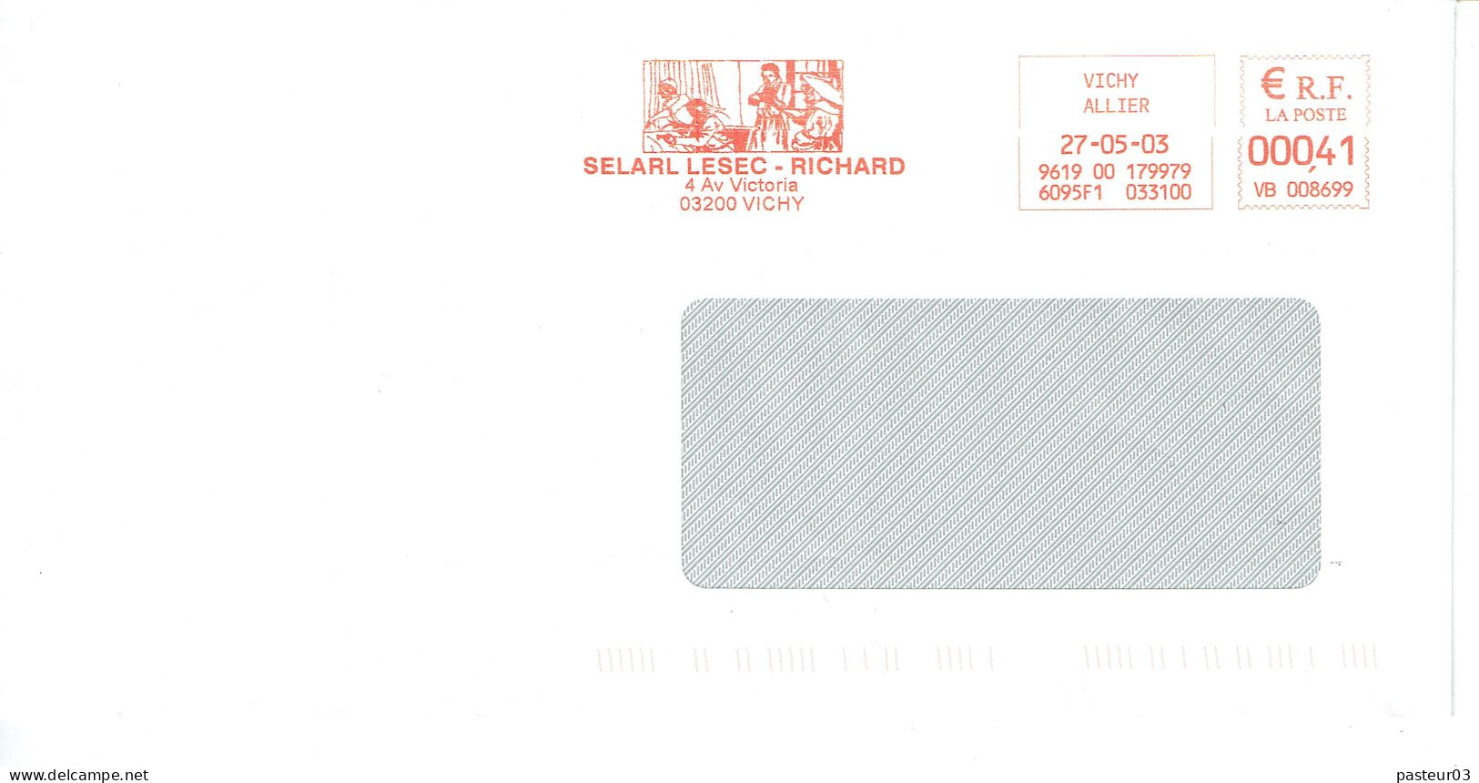 EMA VB 008699 Selarl Lesec Richard Vichy 27-05-2003 Ce Sont Des Médecins - Freistempel