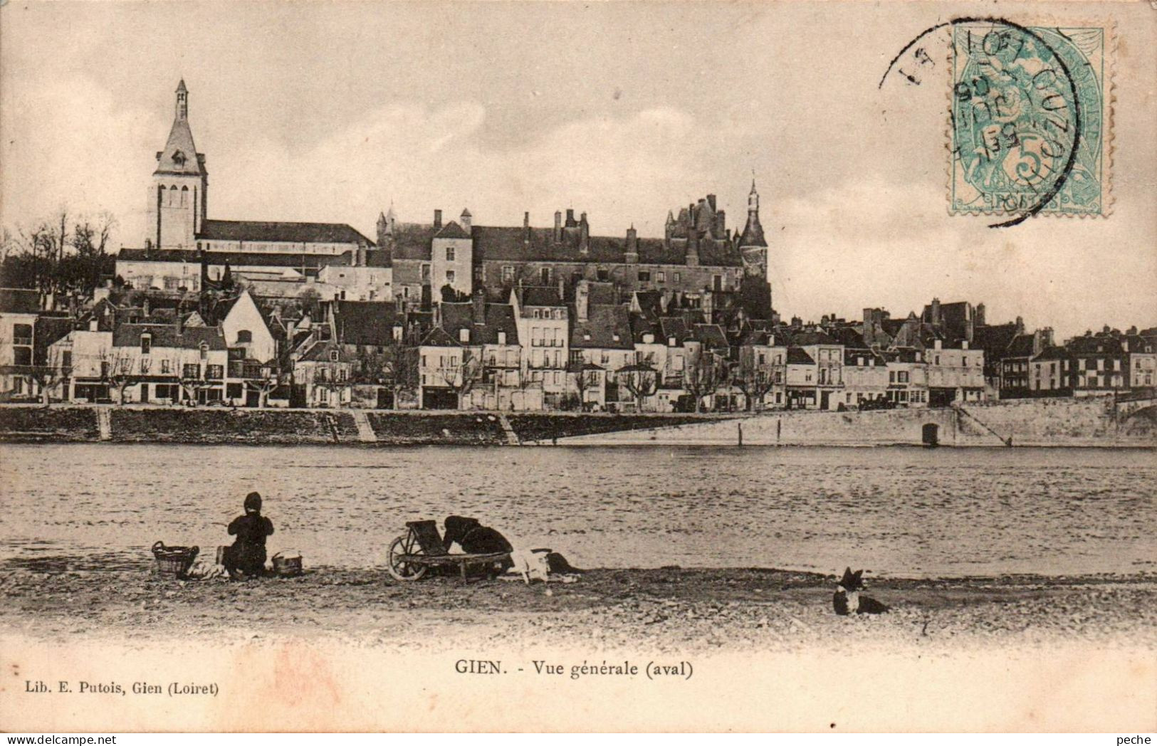 N°2289 W -cpa Gien -vue Générale- - Gien