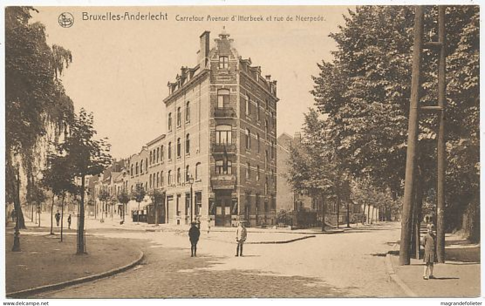 CPA CARTE POSTALE BELGIQUE BRUXELLES-ANDERLECHT CARREFOUR AVENUE D' ITTERBEEK ET RUE DE NEERPEDE - Anderlecht