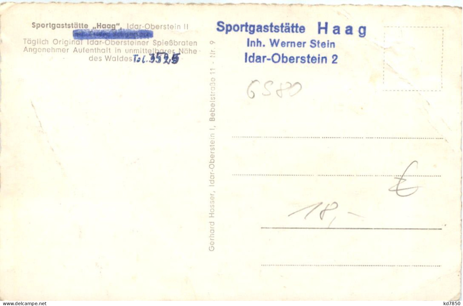 Idar-Oberstein - Sportgatstätte Haag - Idar Oberstein