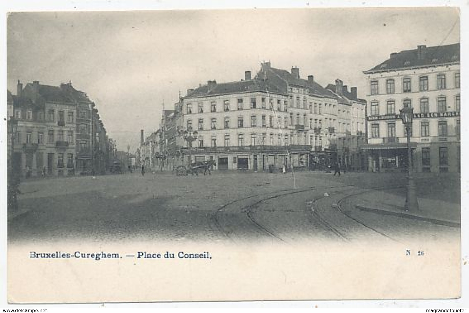 CPA CARTE POSTALE BELGIQUE BRUXELLES-ANDERLECHT PLACE DU CONSEIL   AVANT 1905 - Anderlecht