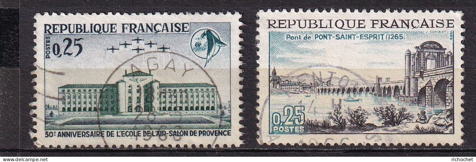 France 1463 + 1481 ° - Used Stamps