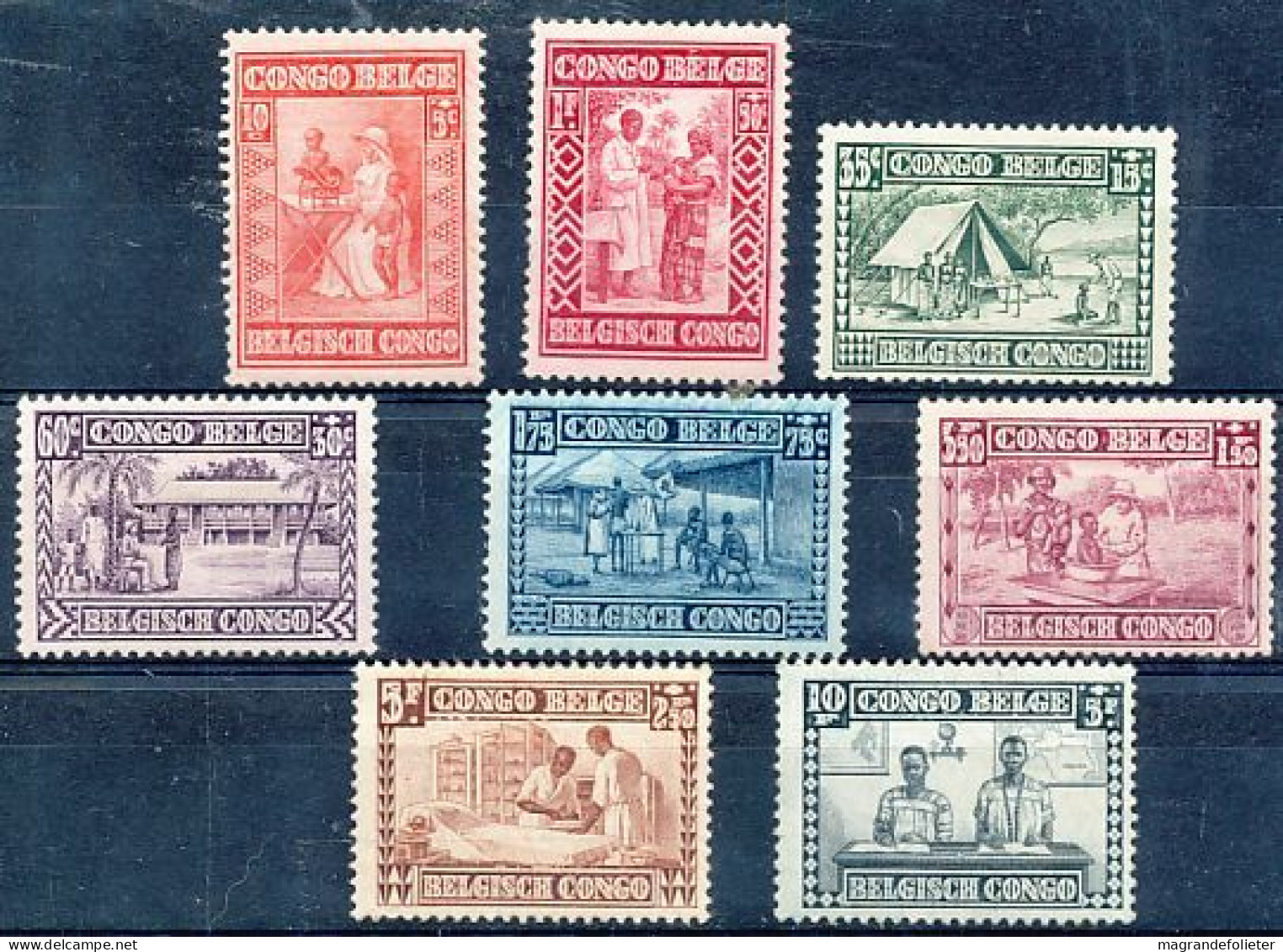 TIMBRE STAMP ZEGEL CONGO BELGE 150-58  XX COTE 180 EUROS - Unused Stamps