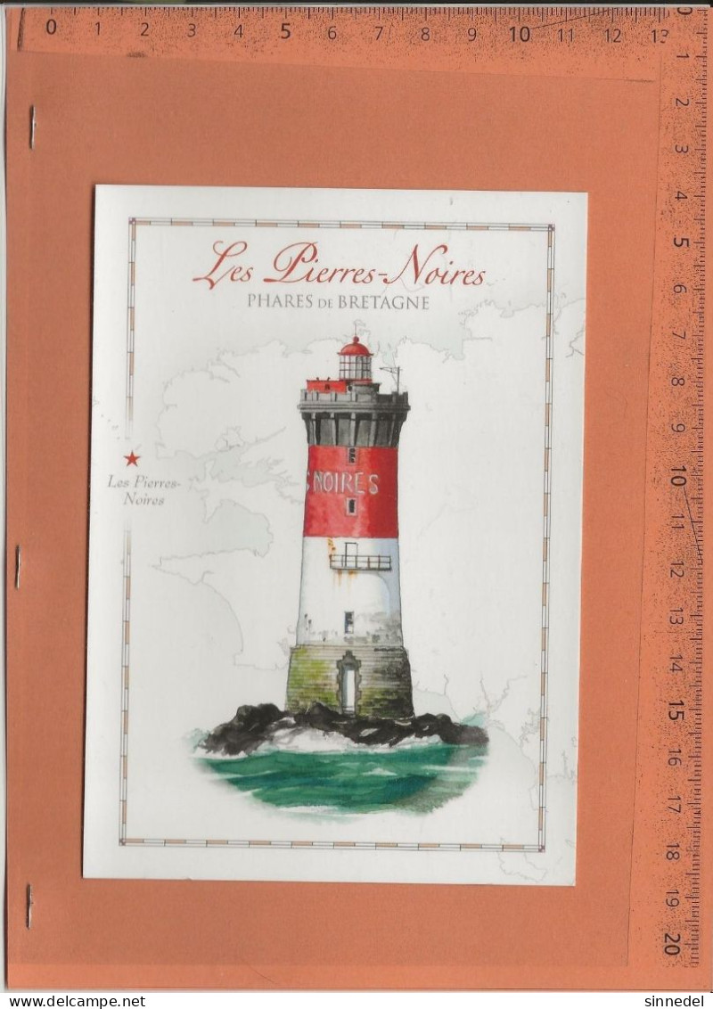 LES PIERRES NOIRES  PHARE DE BRETAGNE FRANCE  CARTE  NEUVE  VOIR SCAN POUR ETAT - Leuchttürme