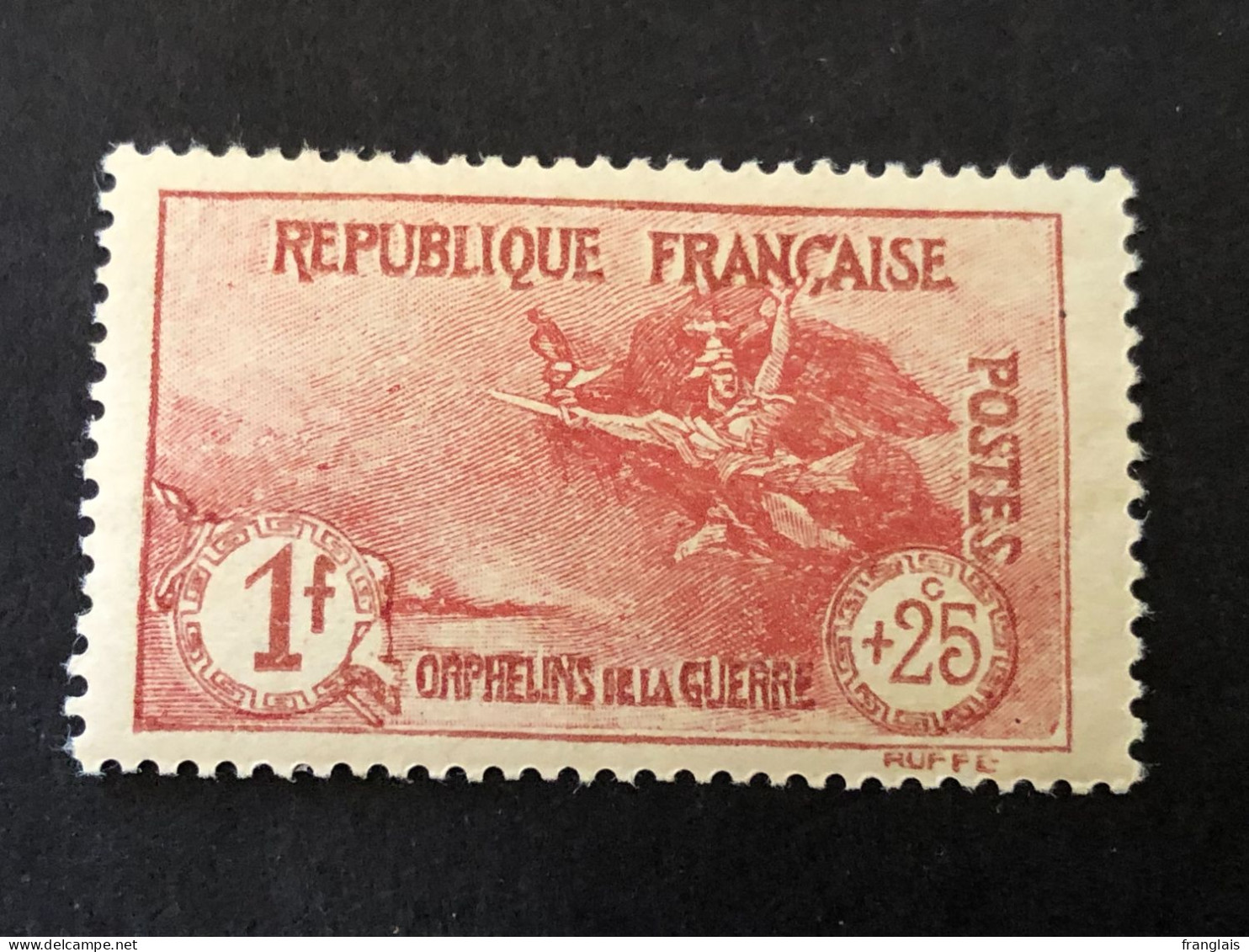 FRANCE Timbre 231 Orphelins, 1f + 25c Carmin, Neuf Avec Charnière, Cote 63€ - Ungebraucht