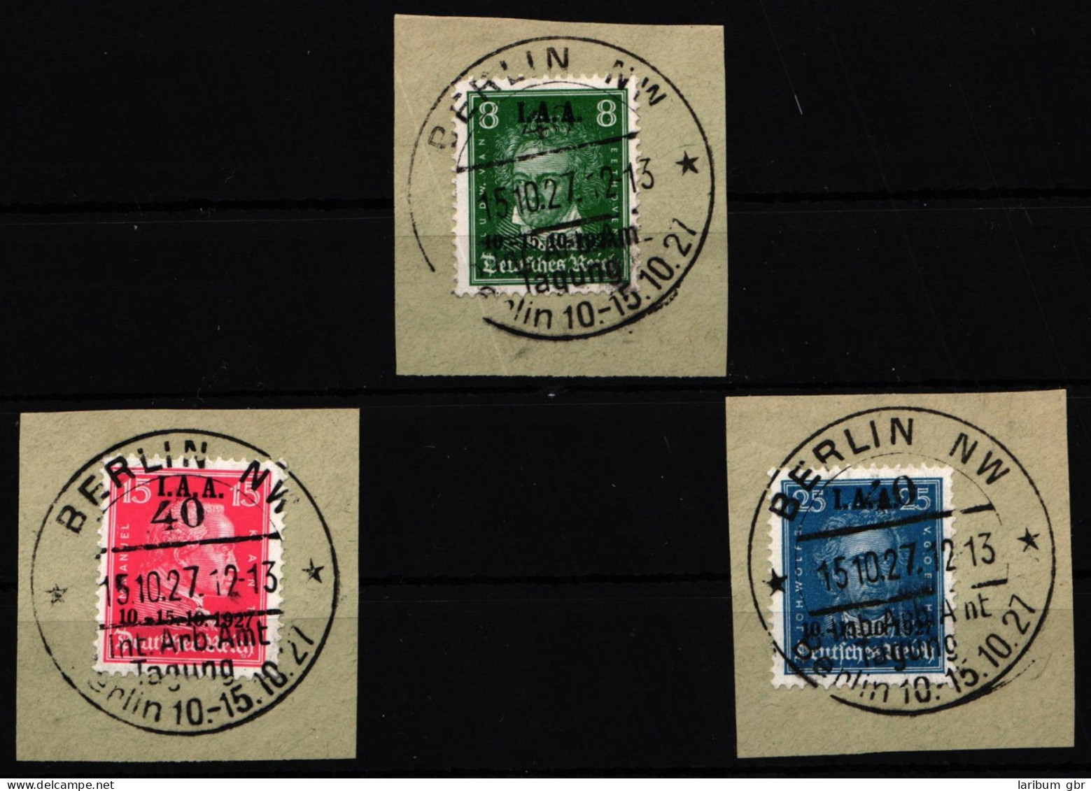 Deutsches Reich 407-409 Gestempelt Vollstempel, Geprüft Schlegel BPP #NG578 - Sonstige & Ohne Zuordnung