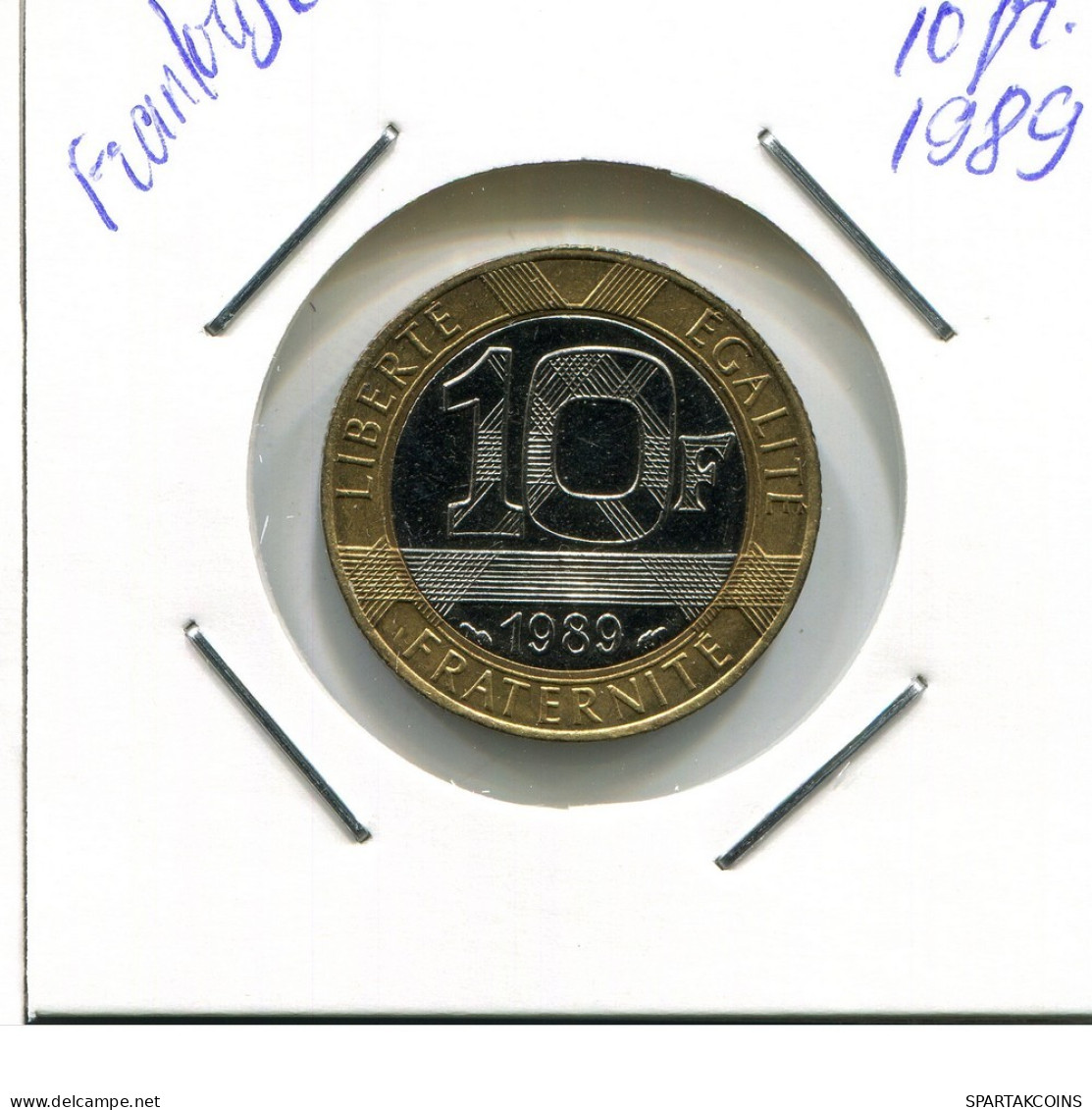 10 FRANCS 1989 FRANCE Pièce BIMETALLIC Pièce Française #AP056.F.A - 10 Francs