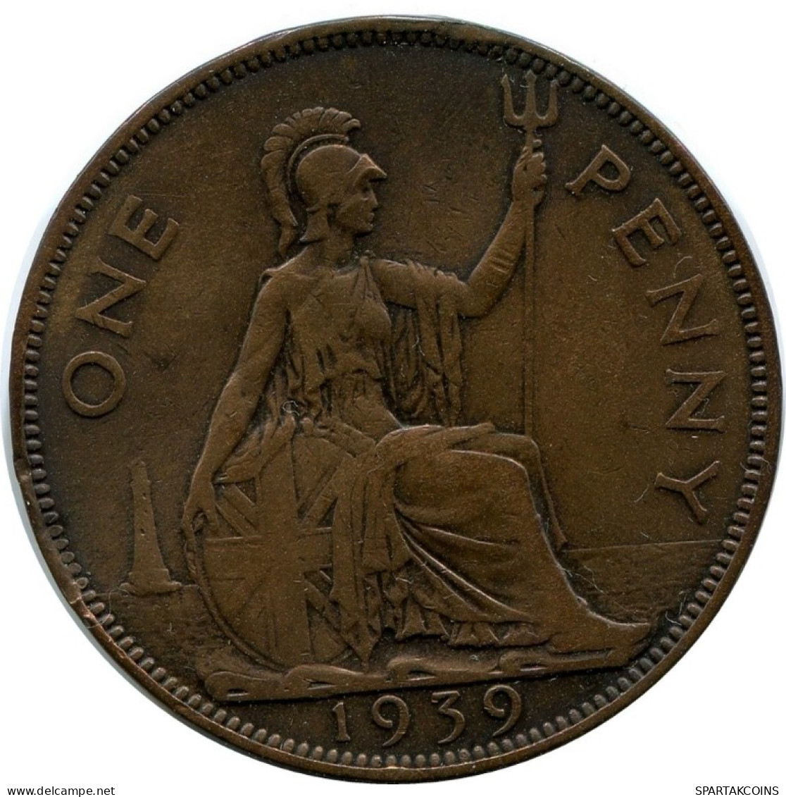 PENNY 1939 UK GRANDE-BRETAGNE GREAT BRITAIN Pièce #AN502.F.A - D. 1 Penny