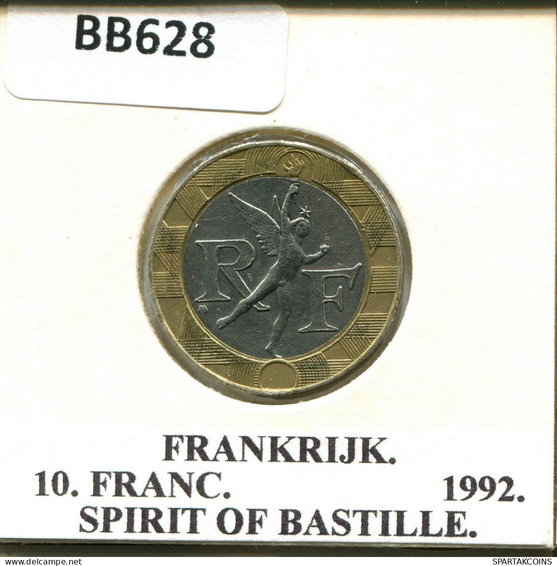 10 FRANCS 1992 FRANCE Pièce BIMETALLIC #BB628.F.A - 10 Francs