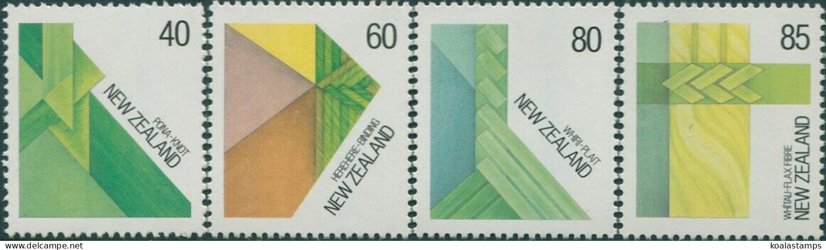 New Zealand 1987 SG1440-1443 Fibre Set MLH - Otros & Sin Clasificación