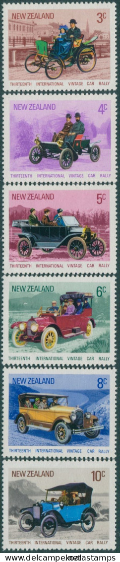 New Zealand 1972 SG972-977 Vintage Car Rally Set MLH - Otros & Sin Clasificación