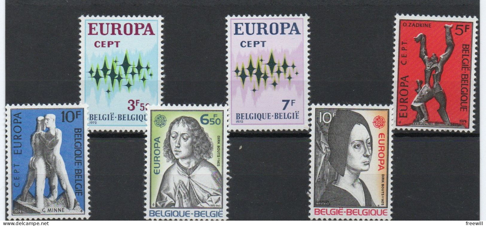 Europa 1972-1974 XXX - Neufs