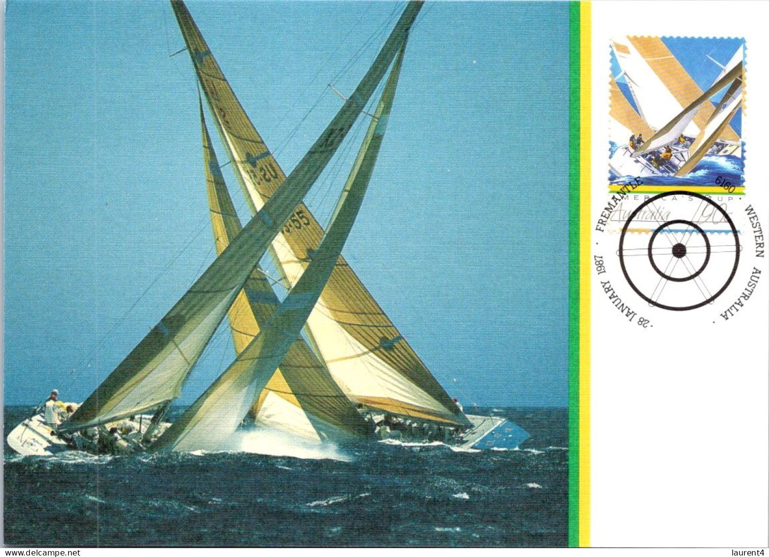 7-5-2024 (4 Z 30) Australia - America Cuo Triomph 1983 (sailing) 7 postcards