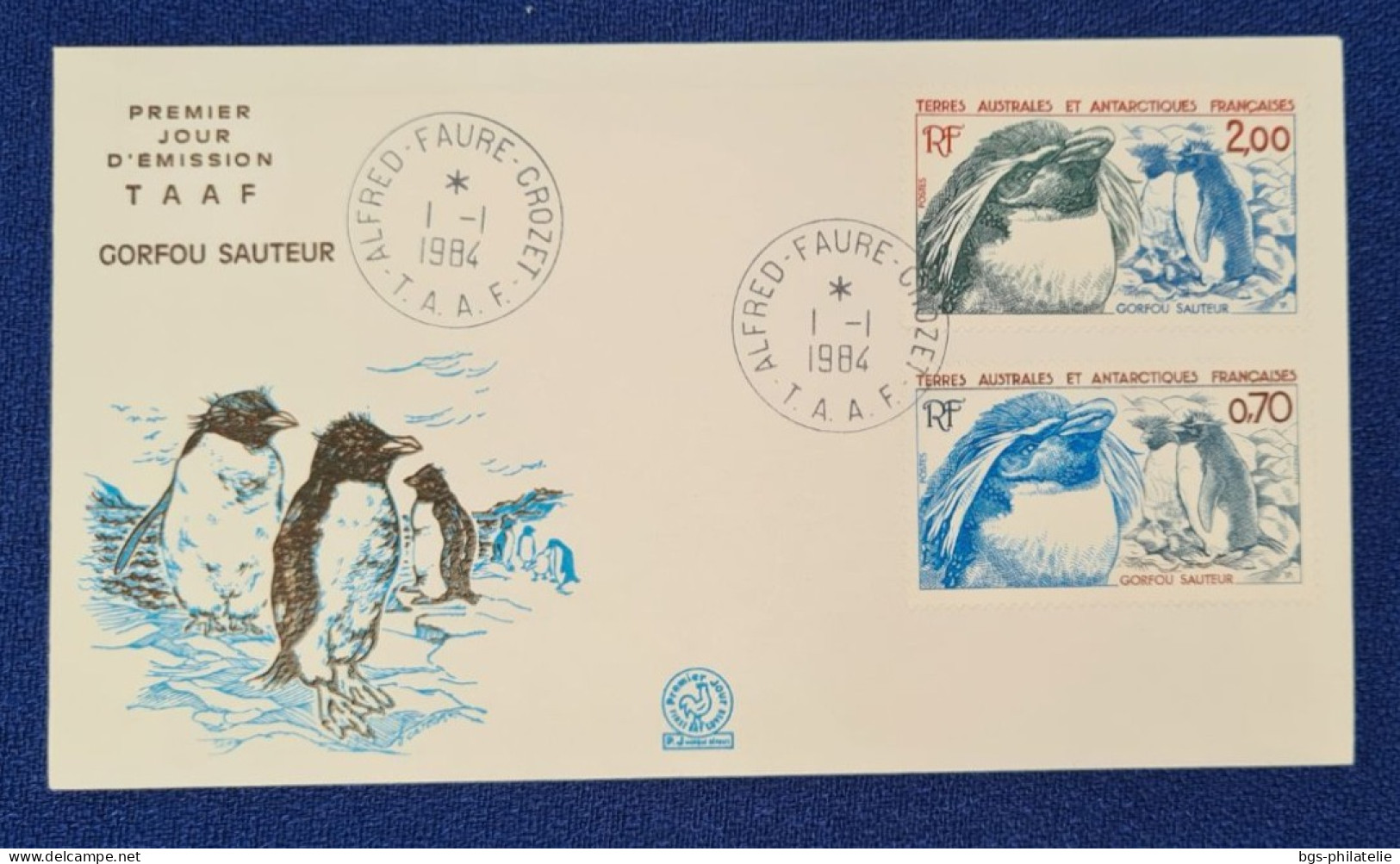 TAAF,  Timbres Numéros 105 Et 106 Oblitérés De CROZET Le 1/1/1984. - Covers & Documents