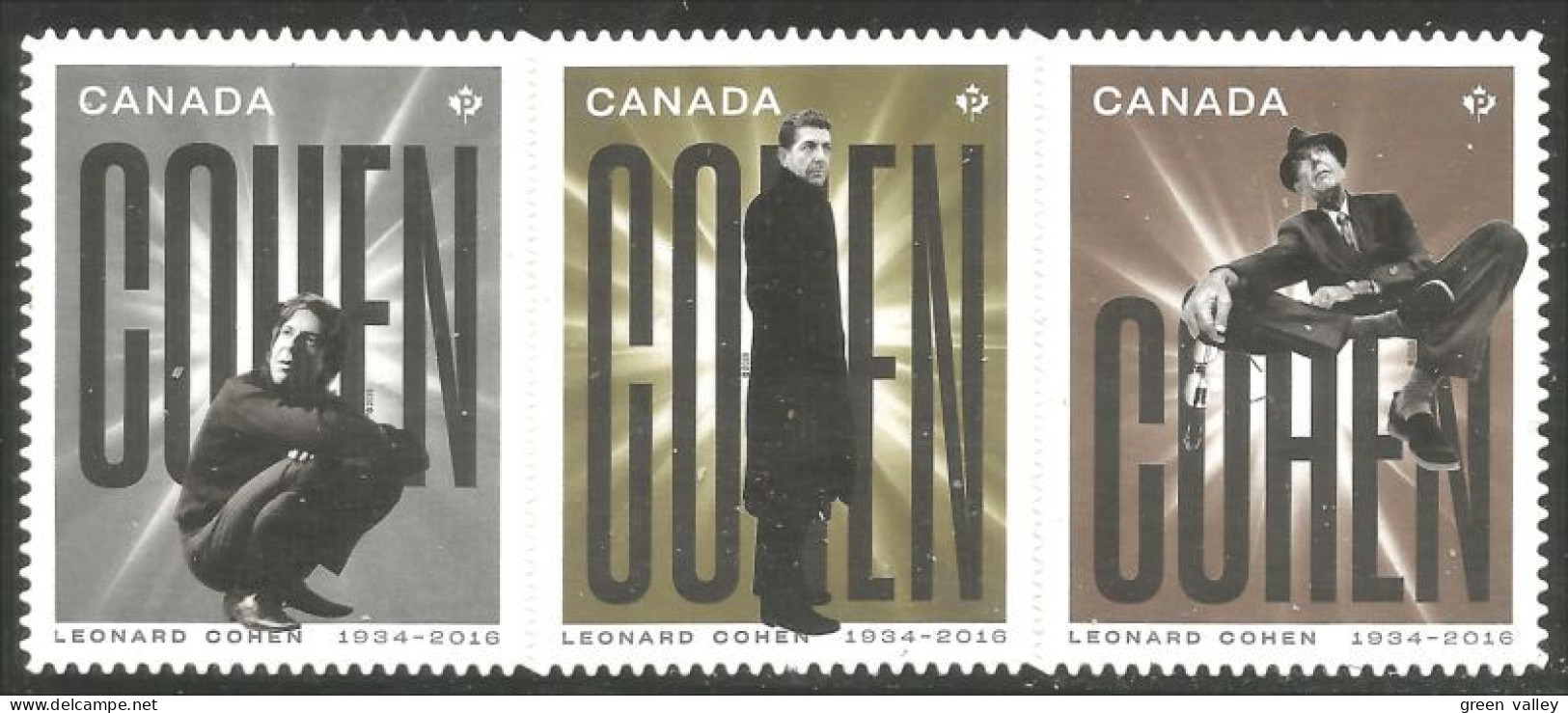 Canada Leonard Cohen Music Musique Annual Collection Annuelle MNH ** Neuf SC (C31-96-98ia) - Nuevos