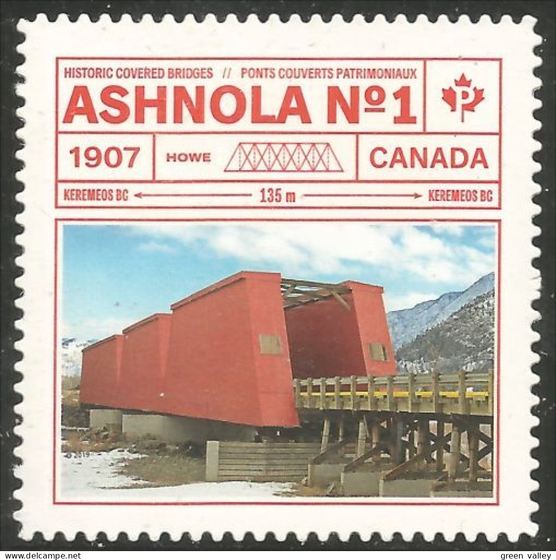 Canada Pont Couvert Bridge Ashnola Annual Collection Annuelle MNH ** Neuf SC (C31-85ib) - Bruggen