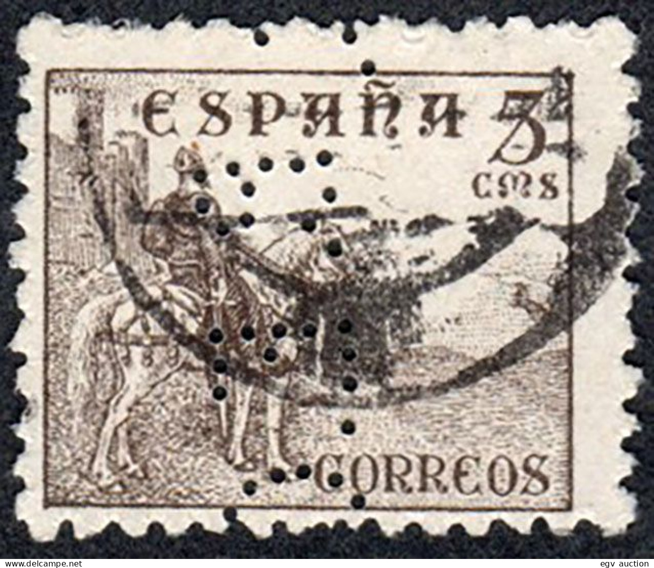 Madrid - Perforado - Edi O 916 - "B.E.C" (Banco) - Usati