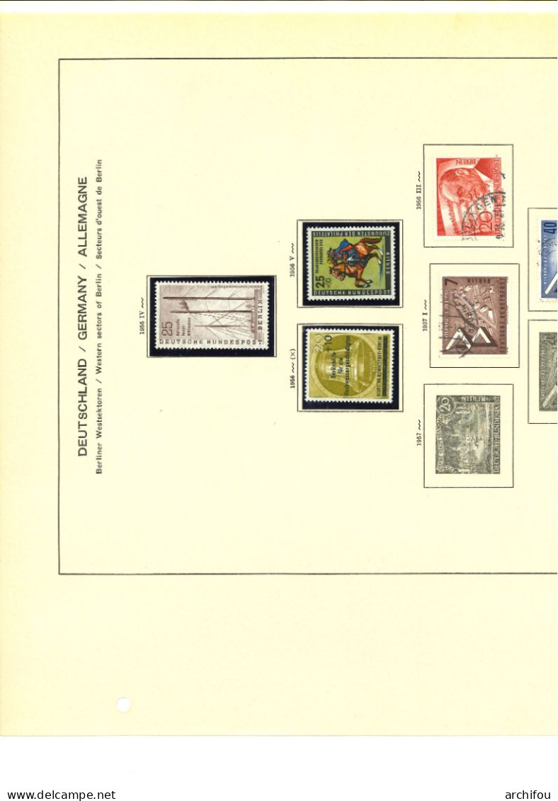 Berlin entre 1948 et 1990 quasi-complet depuis 1959 neufs et oblitérés