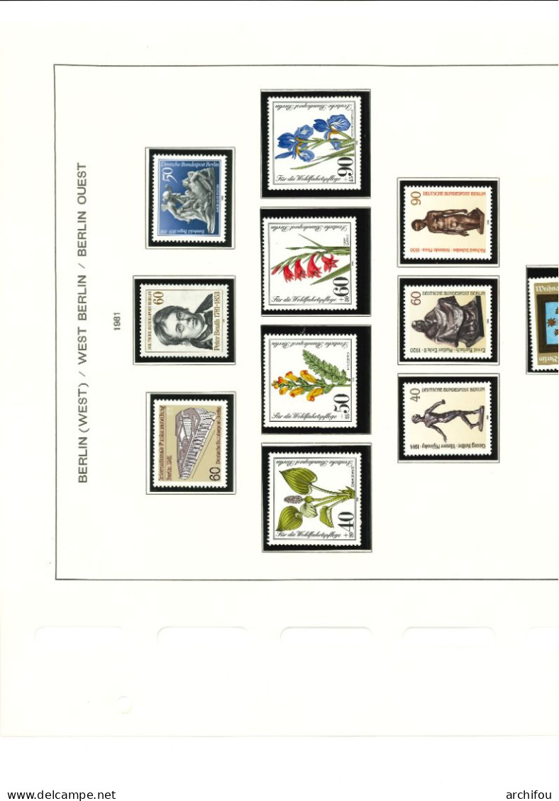 Berlin entre 1948 et 1990 quasi-complet depuis 1959 neufs et oblitérés