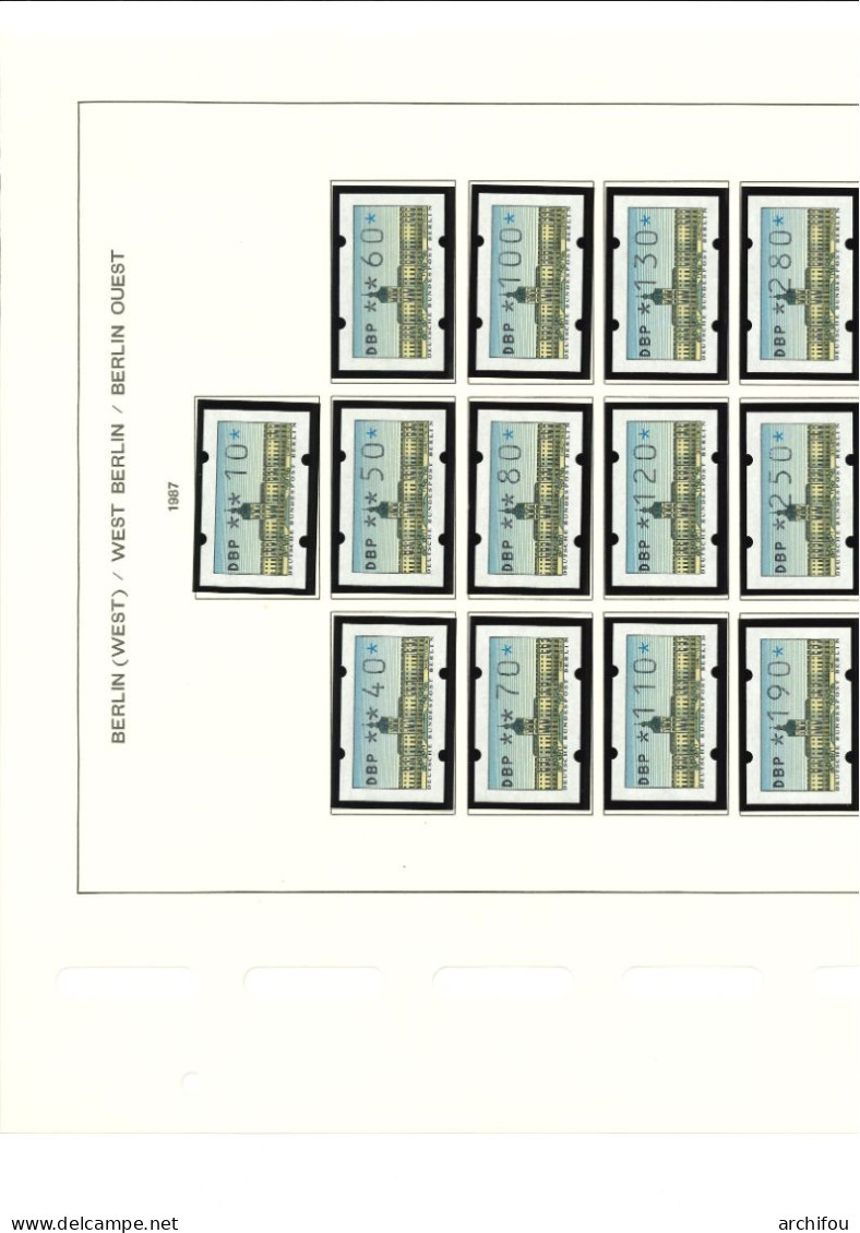 Berlin entre 1948 et 1990 quasi-complet depuis 1959 neufs et oblitérés