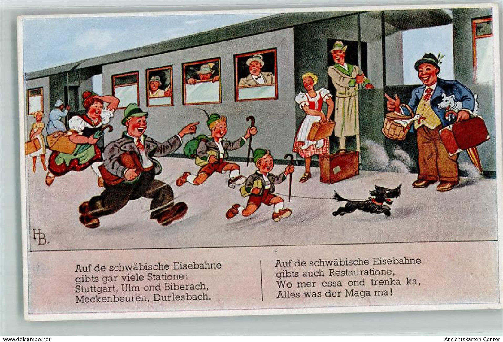 39150707 - Schwaebischer Kunstverlag Serie 145 - Schwaebische Eisenbahn AK - Boettcher, Hans