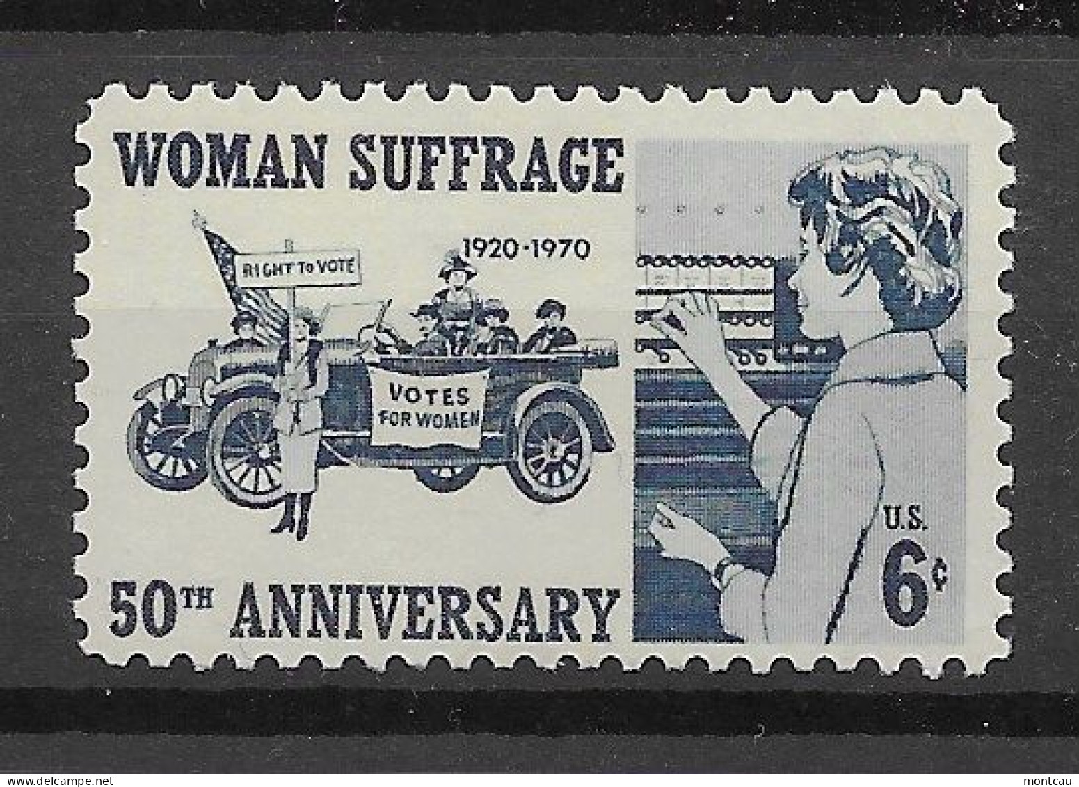 USA 1970.  Women Suffrage Sc 1406  (**) - Nuevos