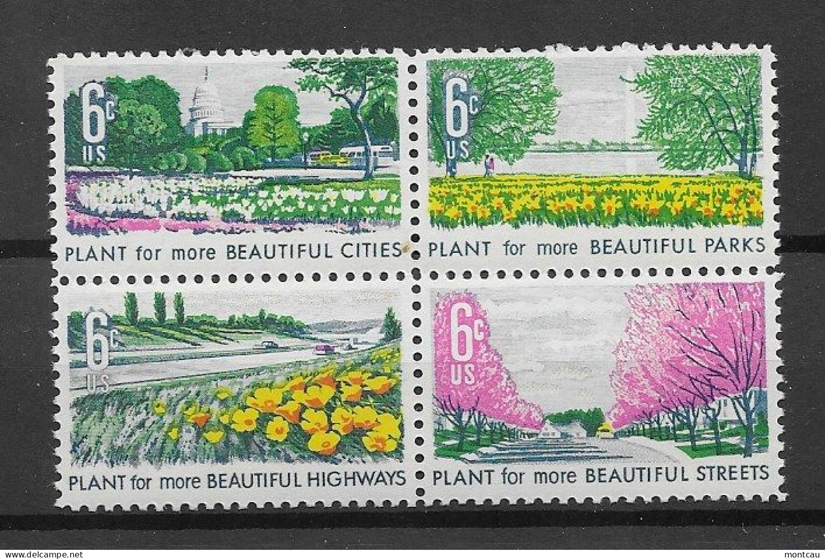 USA 1969.  Beautiful Sc 1365-68  (**) - Ungebraucht