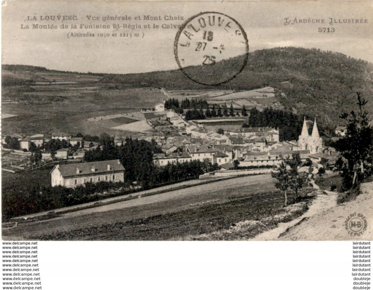 D07  LA LOUVESC  Vue Générale Et  Mont- Chaix   ..... - La Louvesc