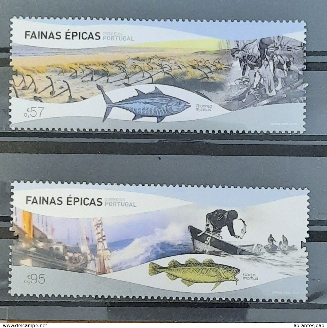 2022 - Portugal - MNH - Epic Fishing Campaigns - 3 Stamps - Ungebraucht