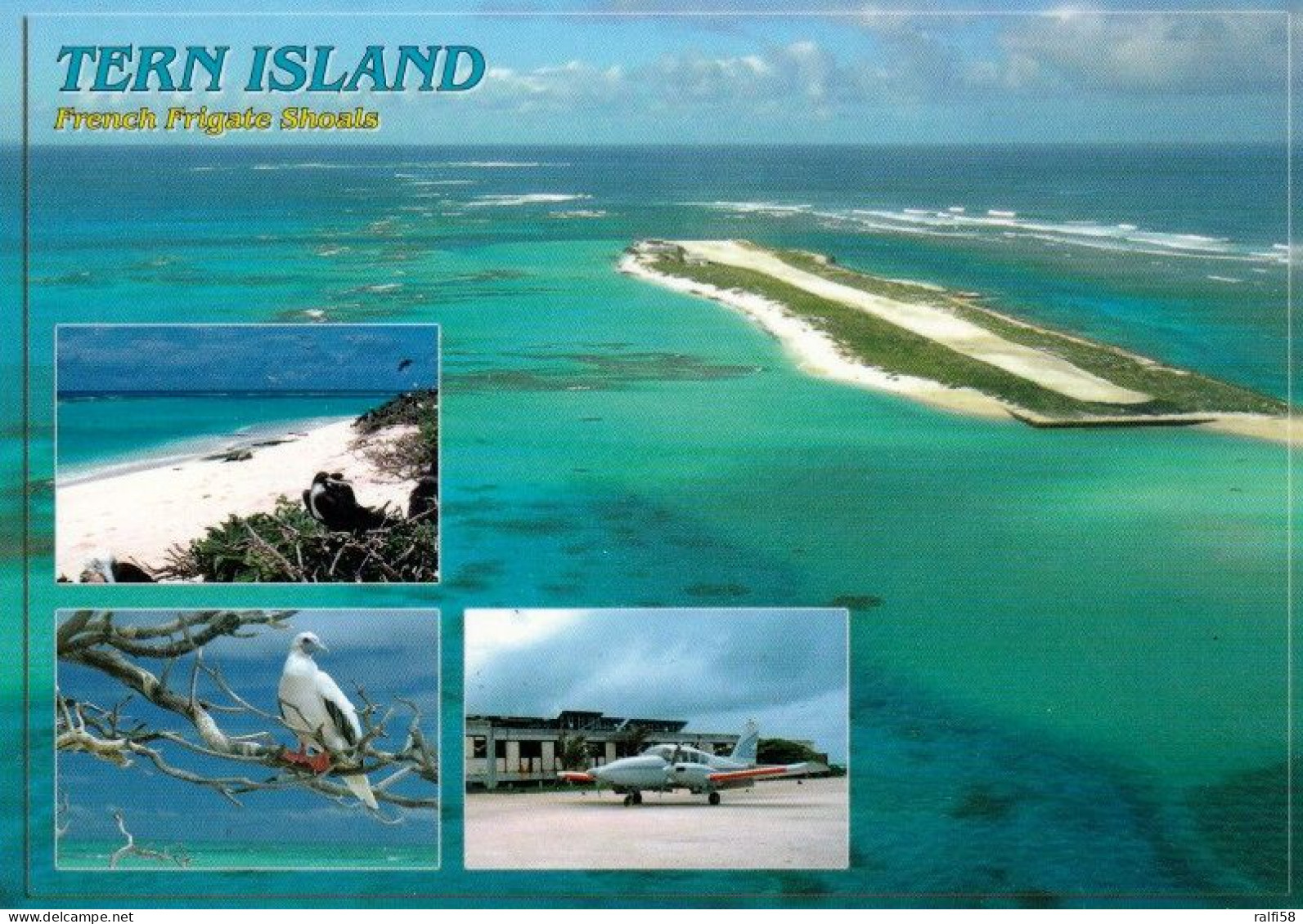 1 AK Tern Island Zu Den Nordwestlichen Hawaiʻi-Inseln - Flugplatz French Frigate Shoals - Die USA Benutzte Ihn Bis 1979 - Otros & Sin Clasificación