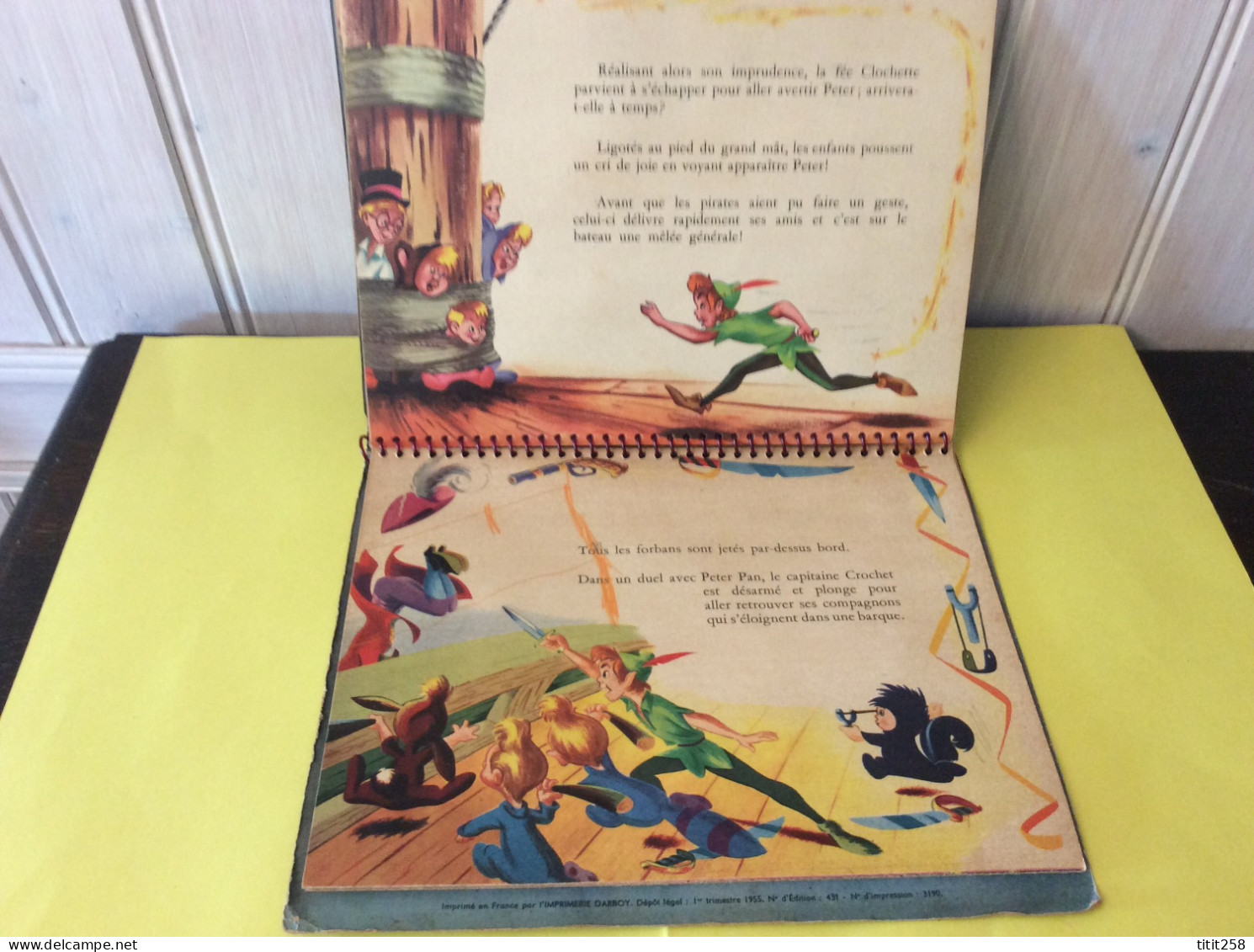 Pas Courant ! Enfantina . BD POP UP A Systémes / PETER PAN / WENDY /  / WALT DISNEY PRODUCTIONS 1955