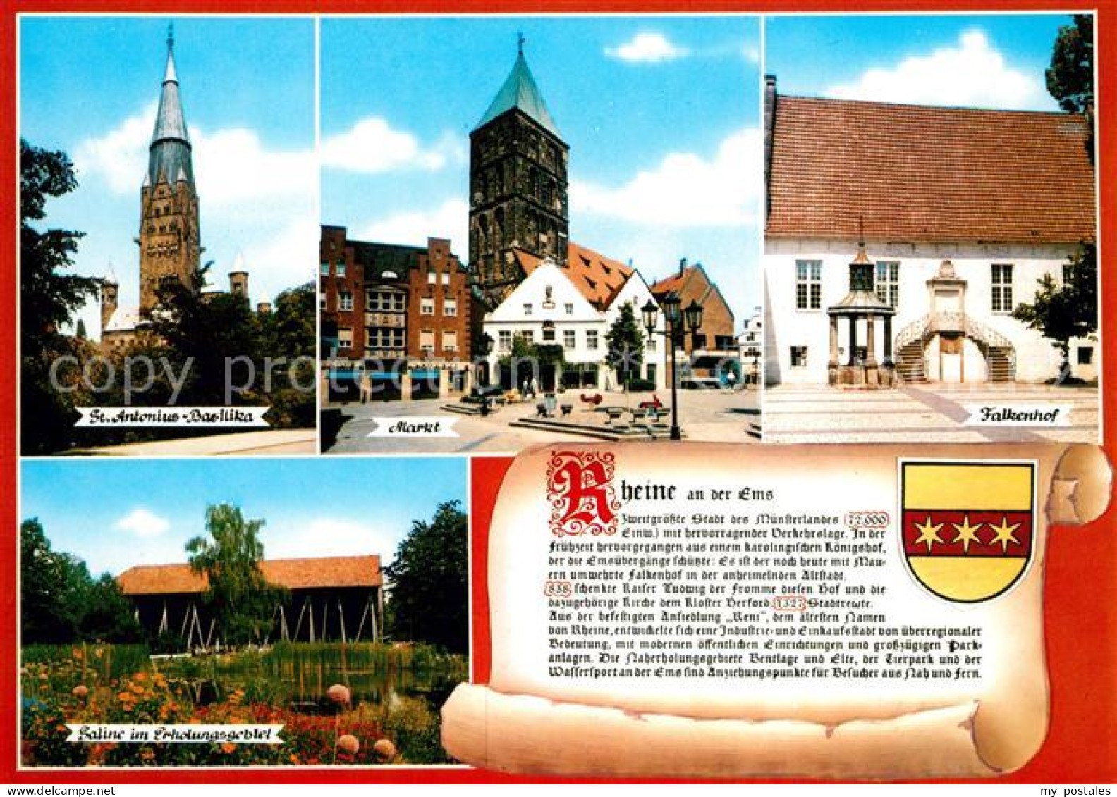 73217055 Rheine Antonius Basilika Markt Falkenhof Saline Chronik Rheine