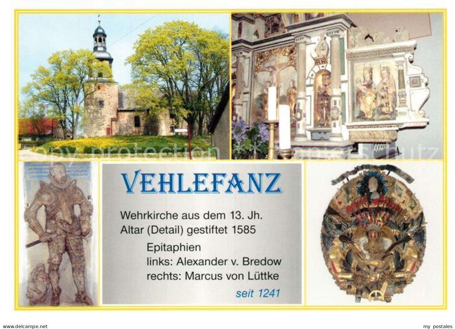 73216668 Vehlefanz Wehrkirche Alexander Von Bredow Marcus Von Luettke Altar  Veh - Oberkrämer