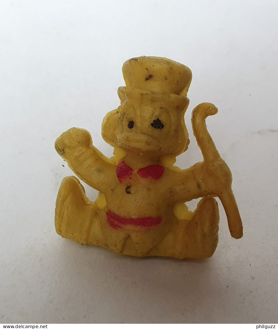 FIGURINE PUBLICITAIRE ESSO 1971 - En Gomme Ou Mousse De Plastique - DISNEY MICKEY -  PICSOU JAUNE Type Glups - Disney