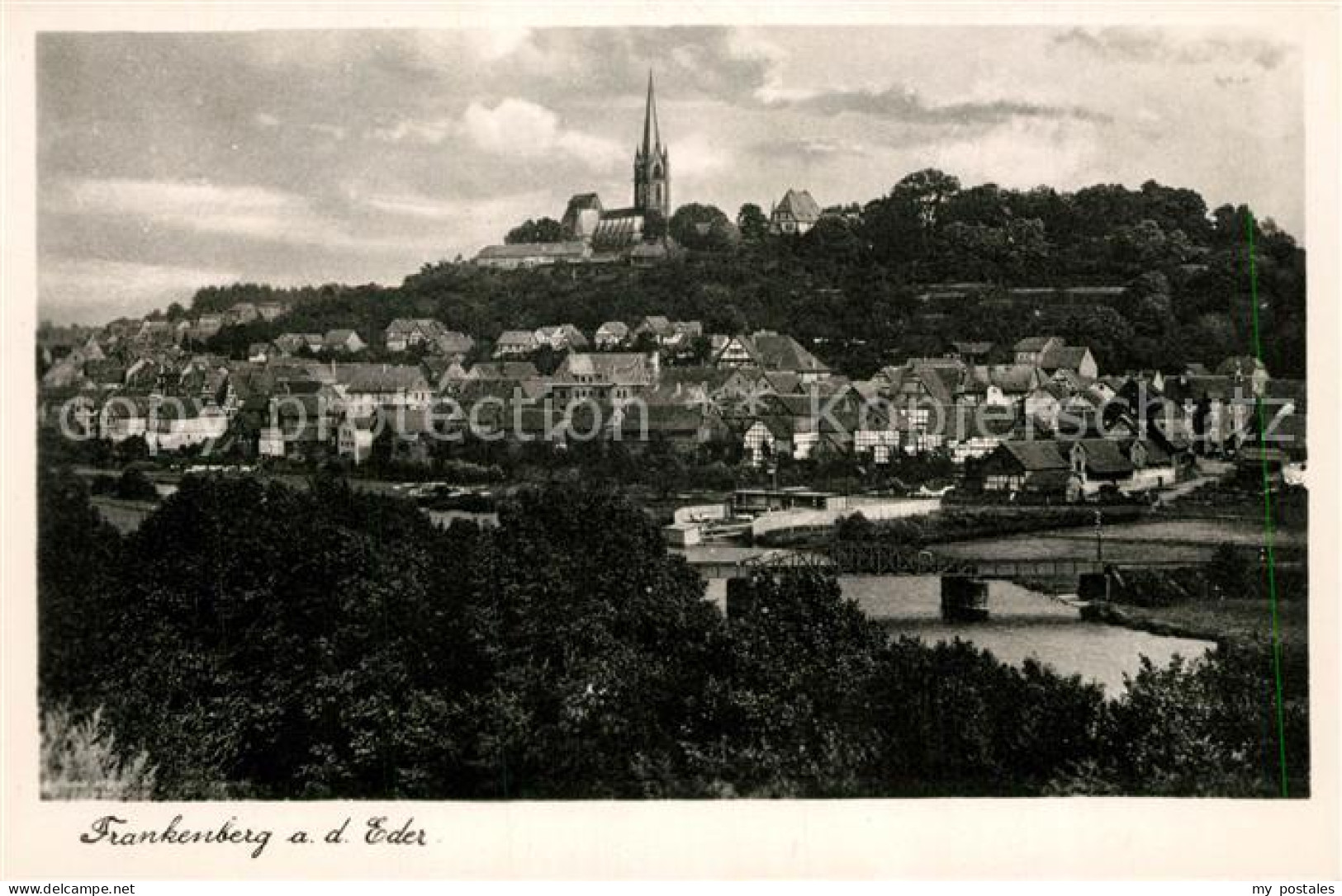 73216059 Frankenberg Eder Stadtpanorama Mit Kirche Frankenberg Eder - Frankenberg (Eder)