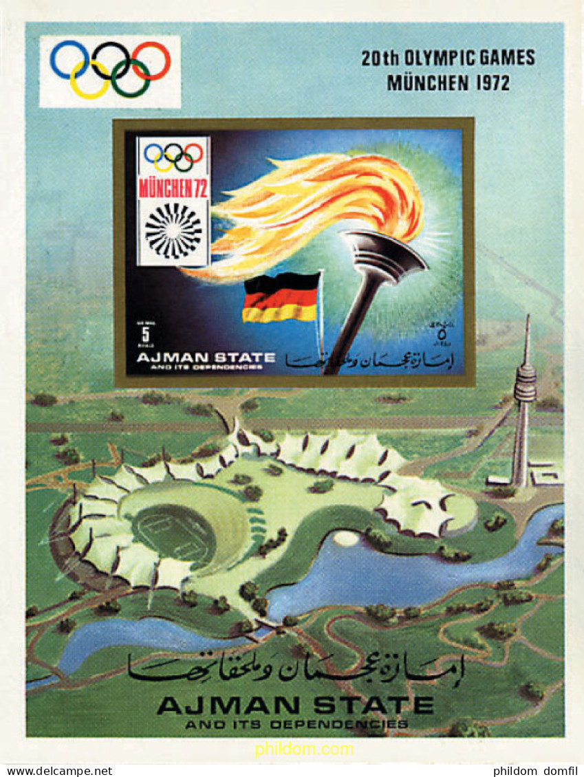 18649 MNH AJMAN 1971 20 JUEGOS OLIMPICOS VERANO MUNICH 1972 - Ajman