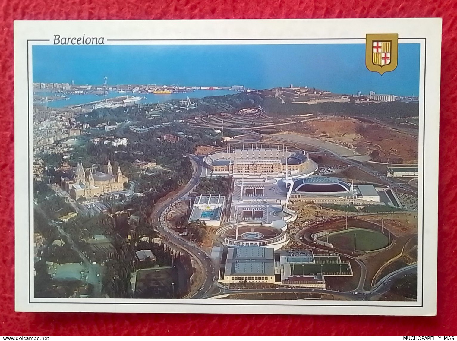 POSTAL POST CARD BARCELONA VISTA GENERAL ANILLA OLÍMPICA OLYMPIC RING JUEGOS OLÍMPICOS OLIMPIADAS 92 1992 OLYMPIC GAMES. - Olympic Games