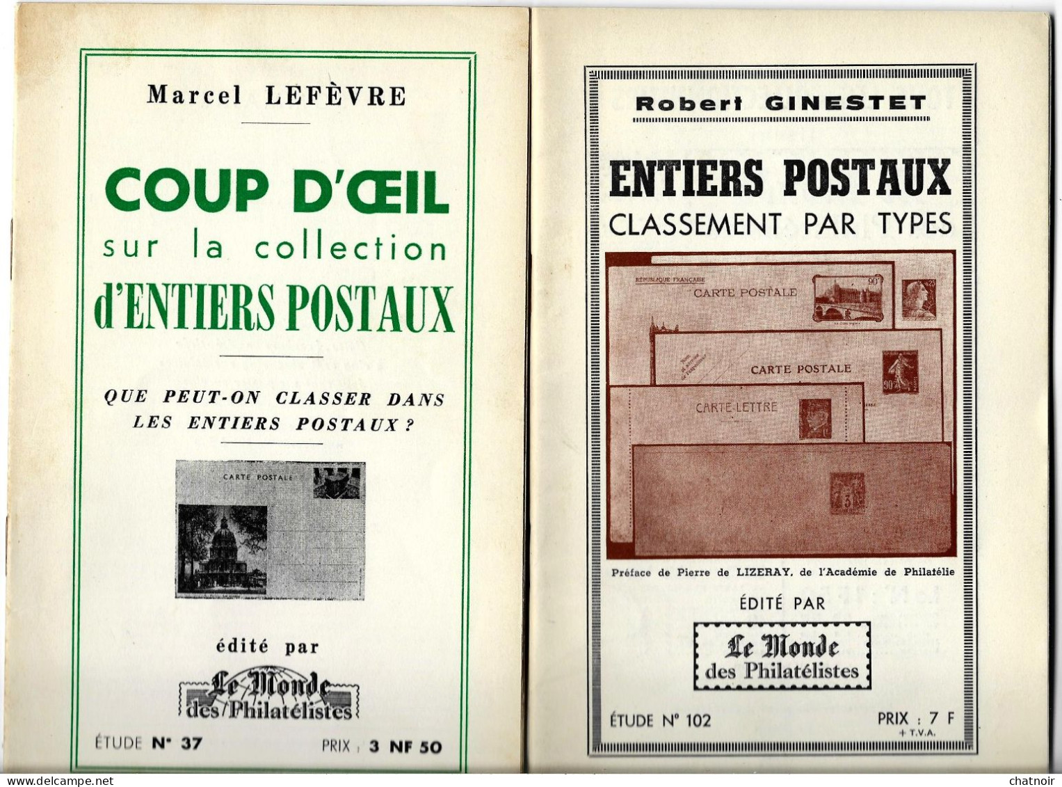 Entiers Postaux  /  Etude 37 Et 102 - Altri & Non Classificati