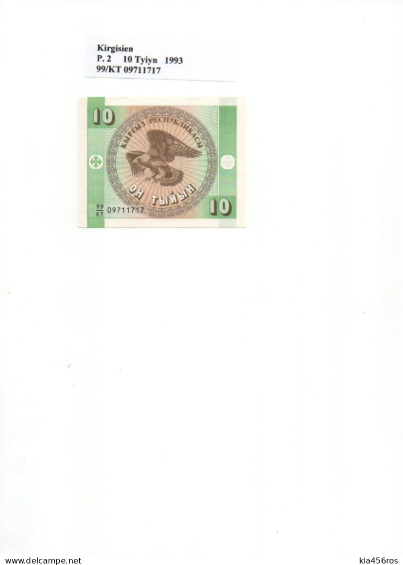 Kirgistan  P.2  10 Tyin 1993 UNC - Kyrgyzstan