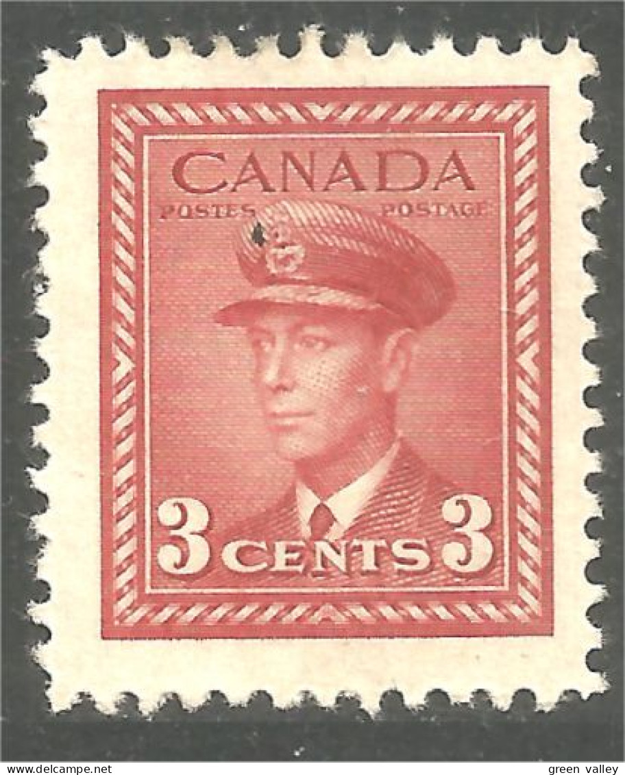 951 Canada 1942 #251 Roi King George VI 3c Carmine War Issue MH * Neuf (449) - Neufs