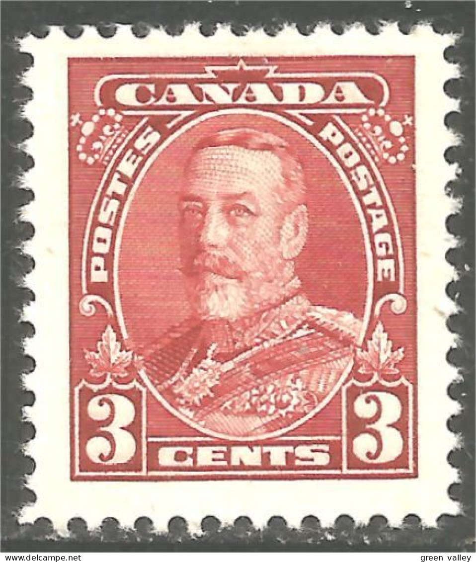 951 Canada 1935 #219 Roi King George V Pictorial Issue 3c Red Rouge MH * Neuf (436b) - Neufs