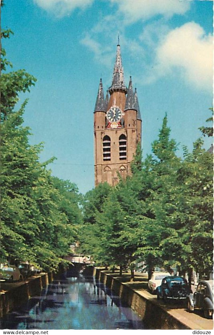 Pays-Bas - Nederland - Delft - Oude Delft Met Oude Kerk - Eglise - CPSM Format CPA - Voir Scans Recto-Verso - Delft