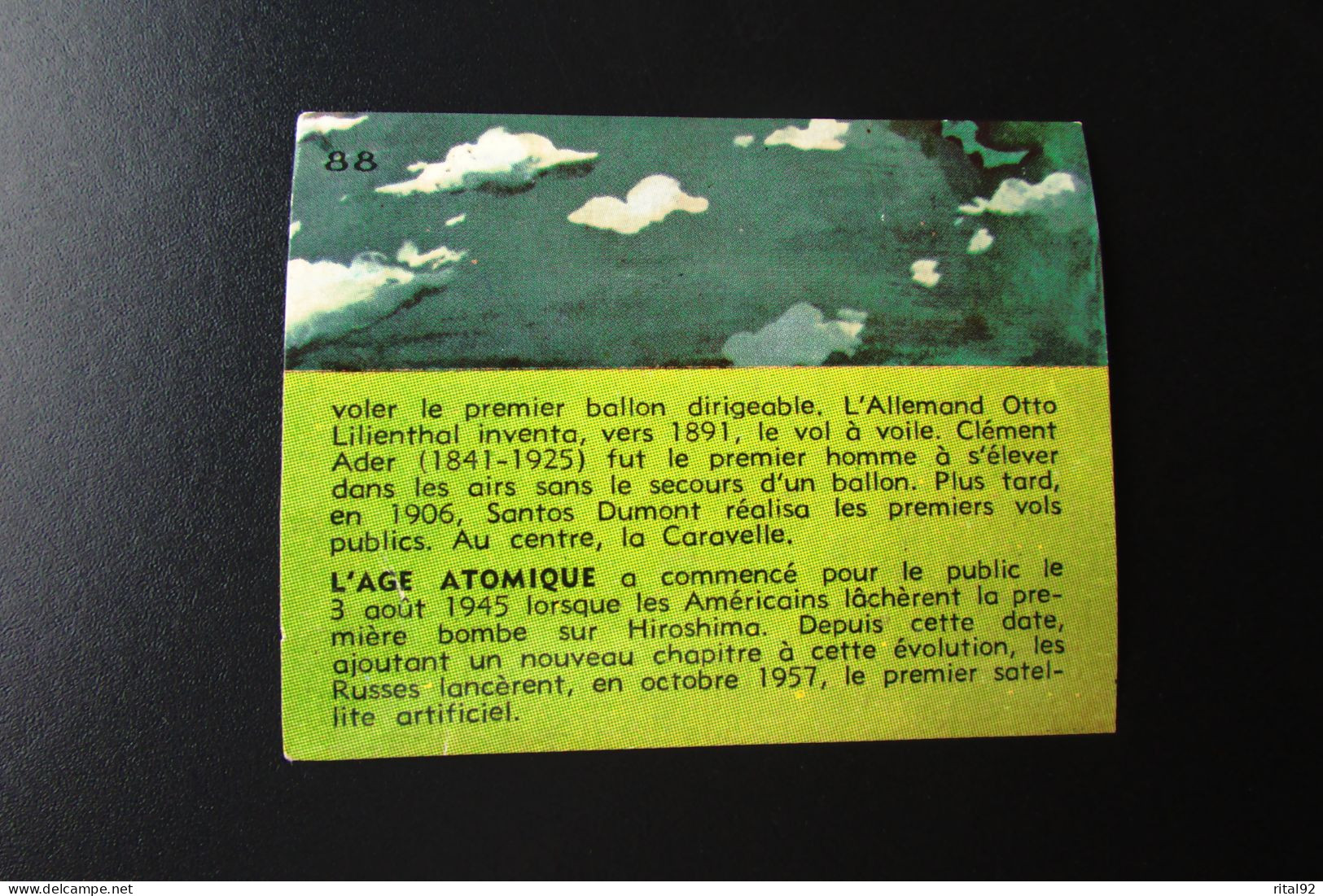 Chromo/Image "Biscottes PRIOR" - Série "CARTE : LES ETAPES DE NOTRE CIVILISATION" - Albums & Catalogues