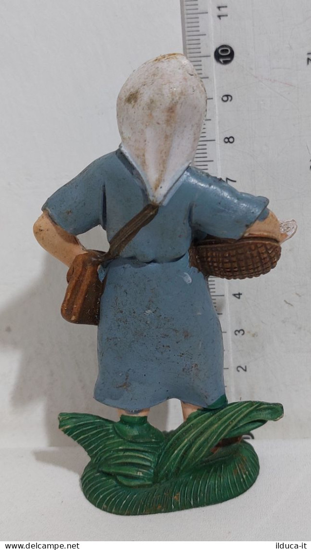 66103 Pastorello Presepe - Statuina In Plastica - Donna Con Anatra - Kerstkribben