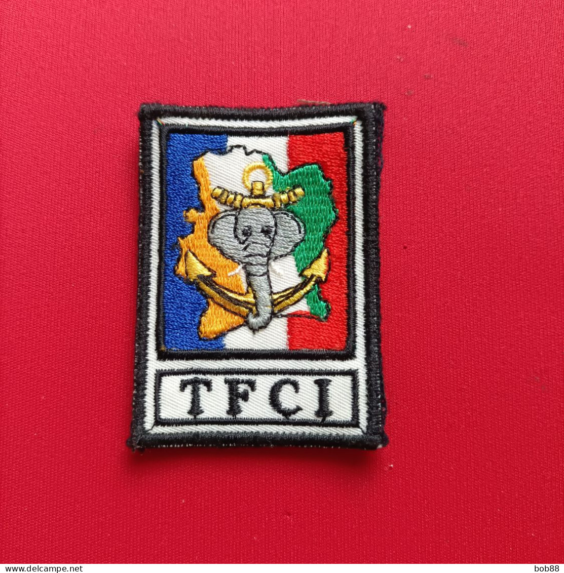 ÉCUSSON BRODÉ TFCI / TROUPES FRANÇAISES EN CÔTE D'IVOIRE - Patches