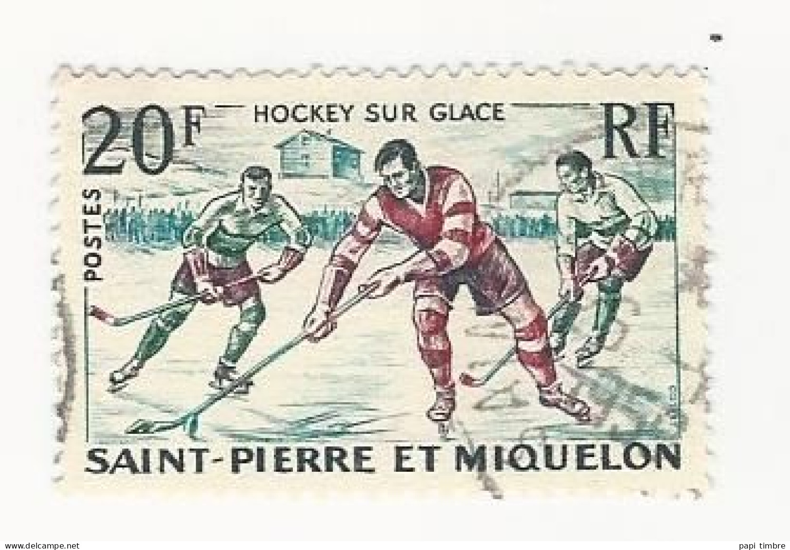 SPM-1959 -Hockey Sur Glace - N° 360 Oblitéré - Oblitérés