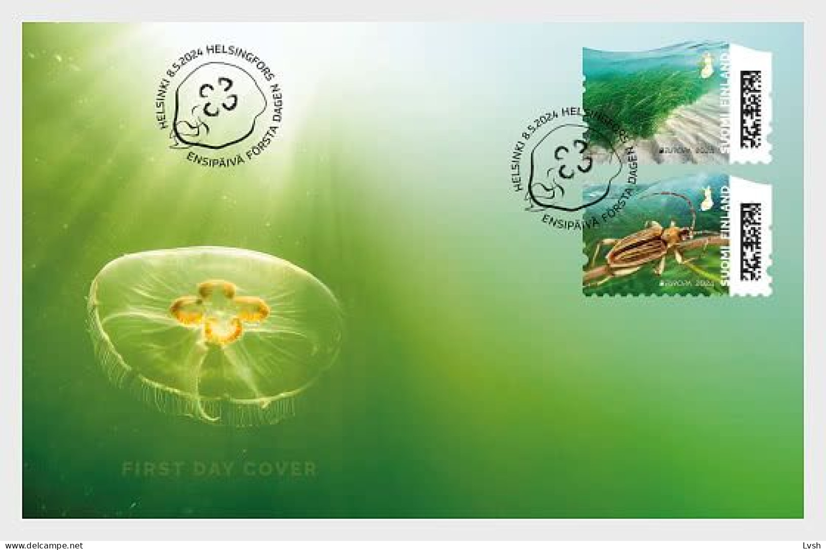 Finland.2024.Europa CEPT.Underwater Fauna And Flora.FDC. - 2024