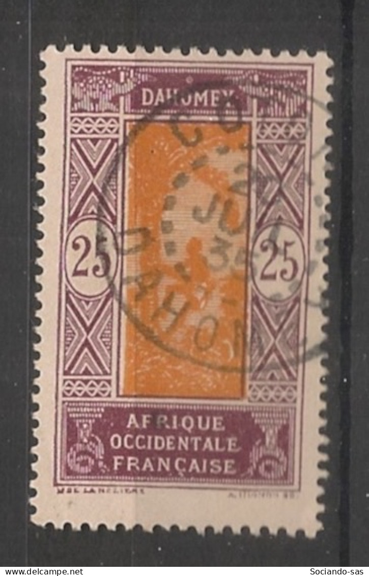 DAHOMEY - 1922 - N°YT. 63 - Cocotier 25c Violet-brun - Oblitéré / Used - Used Stamps